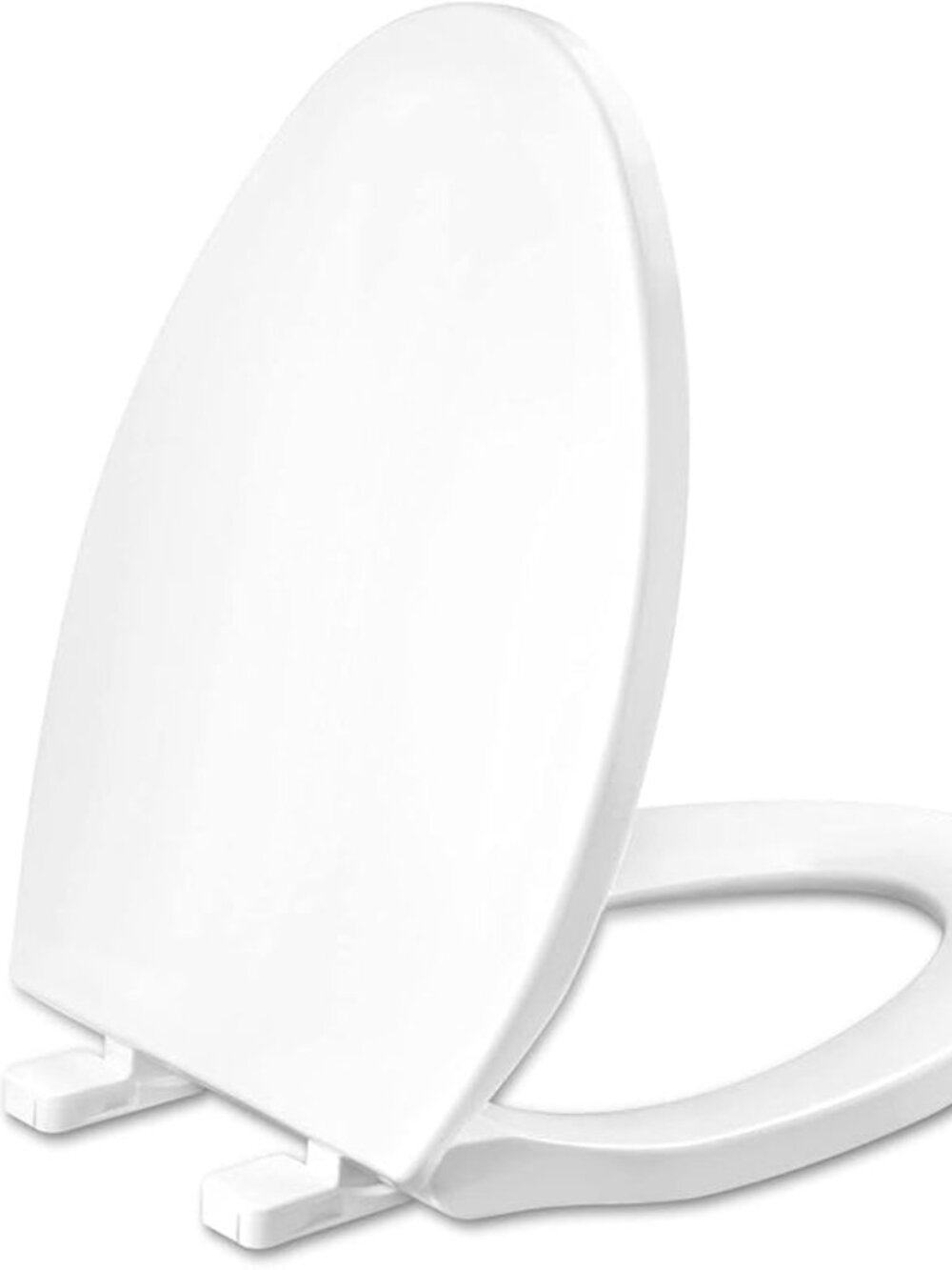 Toilet Seat Elongated, Slow Close Hinges, Four Non-Slip Bumpers, Easy to Install